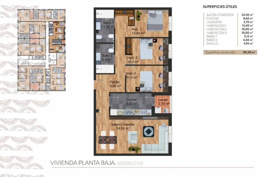 Nueva construcción  - Ground Floor - Torre - Pacheco - - CENTRO  -
